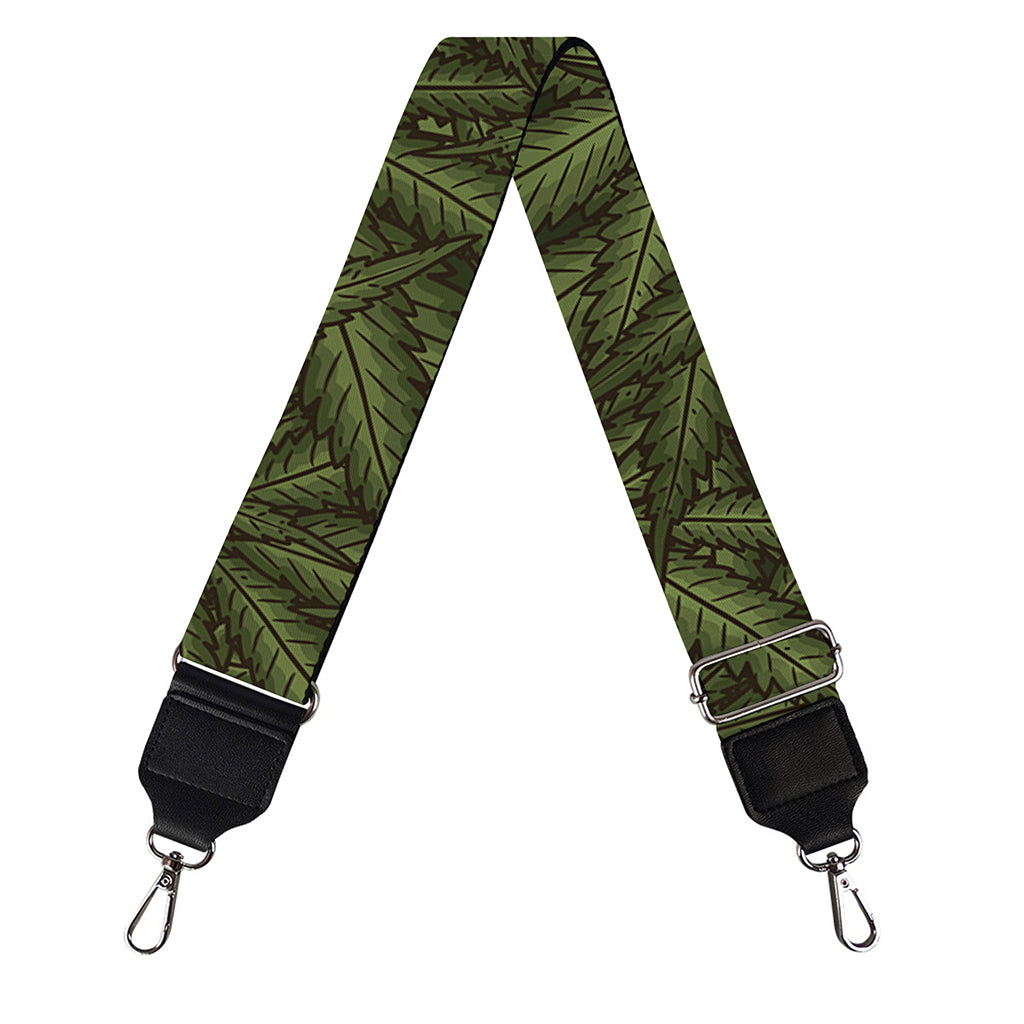 Marijuana Leaf Pattern Print Bag Strap