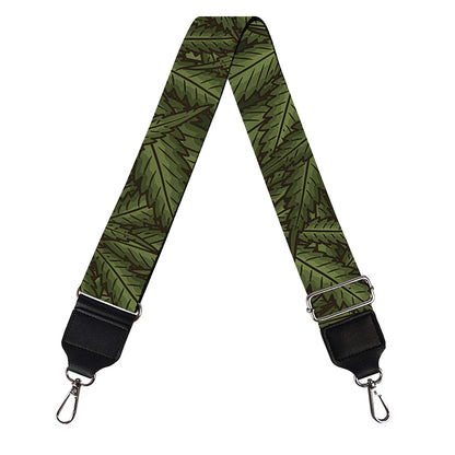 Marijuana Leaf Pattern Print Bag Strap
