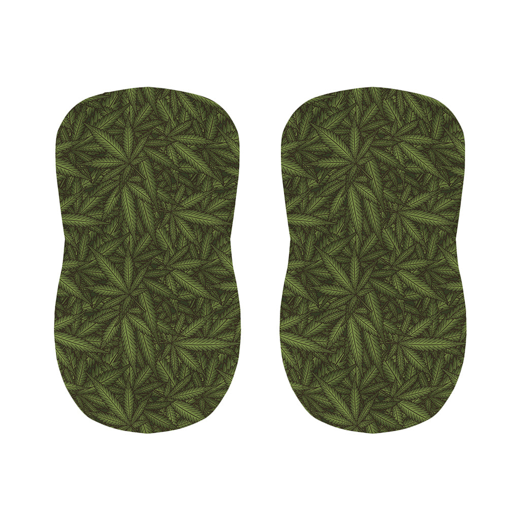 Marijuana Leaf Pattern Print Bar Stool Covers