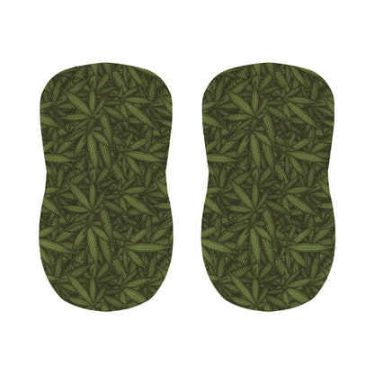 Marijuana Leaf Pattern Print Bar Stool Covers