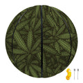 Marijuana Leaf Pattern Print Basketball