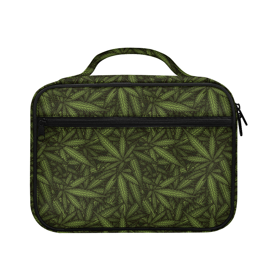 Marijuana Leaf Pattern Print Briefcase Bible Bag
