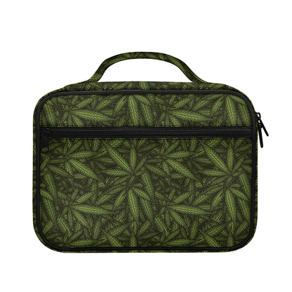 Marijuana Leaf Pattern Print Briefcase Bible Bag