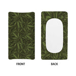 Marijuana Leaf Pattern Print Changing Pad Cover