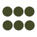 Marijuana Leaf Pattern Print Coaster Set