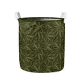 Marijuana Leaf Pattern Print Collapsible Laundry Basket