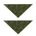 Marijuana Leaf Pattern Print Dog Bandana