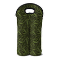 Marijuana Leaf Pattern Print Double Neoprene Wine Tote