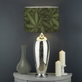 Marijuana Leaf Pattern Print Drum Lamp Shade