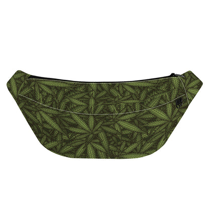 Marijuana Leaf Pattern Print Fanny Pack