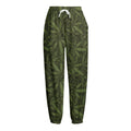 Marijuana Leaf Pattern Print Fleece Lined Knit Pants