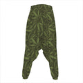 Marijuana Leaf Pattern Print Hammer Pants