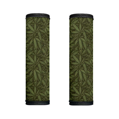 Marijuana Leaf Pattern Print Handle Covers