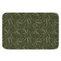Marijuana Leaf Pattern Print Indoor Door Mat