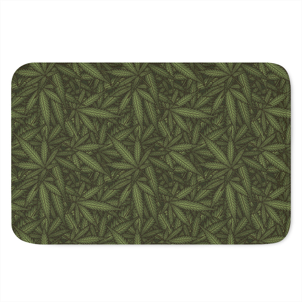 Marijuana Leaf Pattern Print Indoor Door Mat