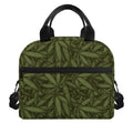 Marijuana Leaf Pattern Print Insulated Lunch Bag