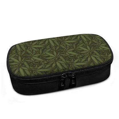 Marijuana Leaf Pattern Print Insulin Cooler Travel Case