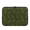 Marijuana Leaf Pattern Print Laptop Sleeve