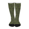 Marijuana Leaf Pattern Print Long Socks