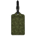 Marijuana Leaf Pattern Print Luggage Tag