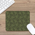 Marijuana Leaf Pattern Print Mouse Pad
