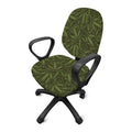 Marijuana Leaf Pattern Print Office Chair Cover