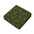 Marijuana Leaf Pattern Print Outdoor Seat Cushion Cover