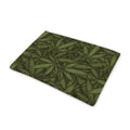 Marijuana Leaf Pattern Print Pet Cooling Mat Cover