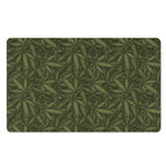 Marijuana Leaf Pattern Print Polyester Doormat