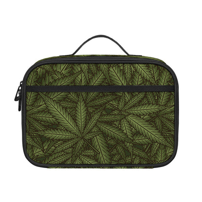 Marijuana Leaf Pattern Print Portable Lunch Bag