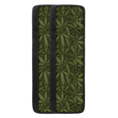 Marijuana Leaf Pattern Print Refrigerator Handle Covers