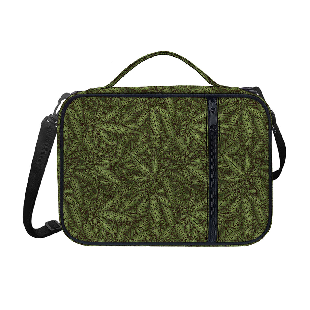 Marijuana Leaf Pattern Print Shoulder Strap Bible Bag