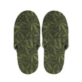 Marijuana Leaf Pattern Print Slippers