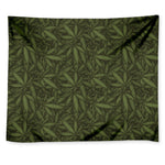 Marijuana Leaf Pattern Print Tapestry