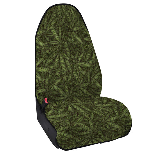 Marijuana Leaf Pattern Print Waterproof Car Seat Cover