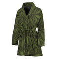 Marijuana Leaf Pattern Print Women's Bathrobe