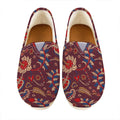 Maroon Vintage Bohemian Floral Print Casual Shoes