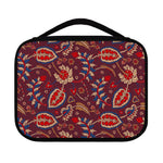 Maroon Vintage Bohemian Floral Print Classic Bible Case