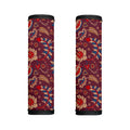 Maroon Vintage Bohemian Floral Print Handle Covers
