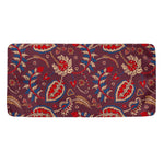 Maroon Vintage Bohemian Floral Print Towel