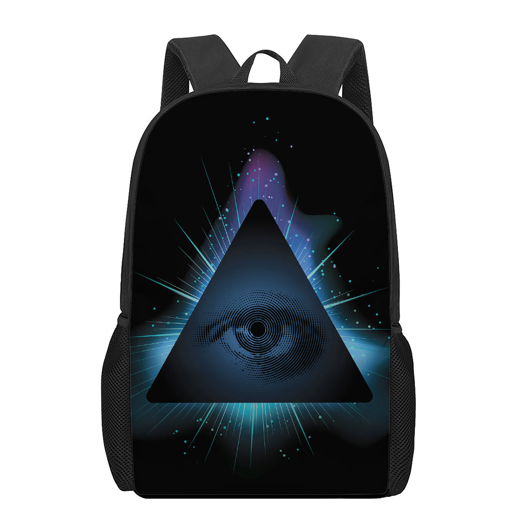 Masonic Eye All Seeing Print 17 Inch Backpack