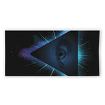 Masonic Eye All Seeing Print Beach Towel