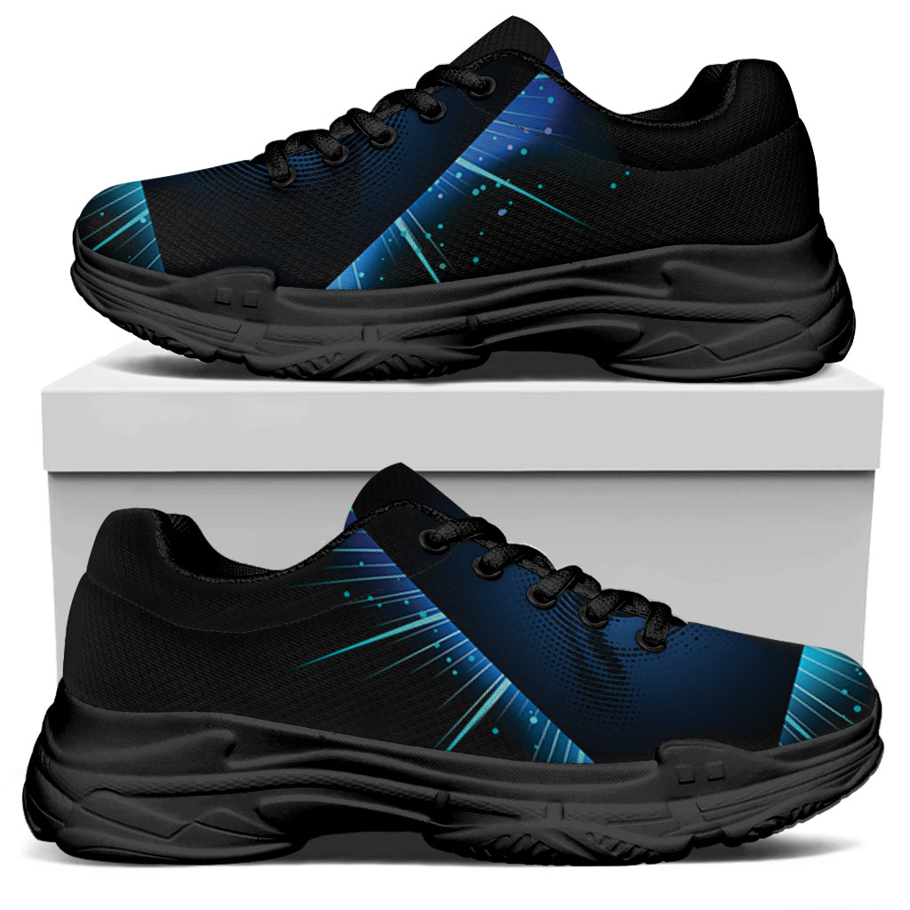 Masonic Eye All Seeing Print Black Chunky Shoes