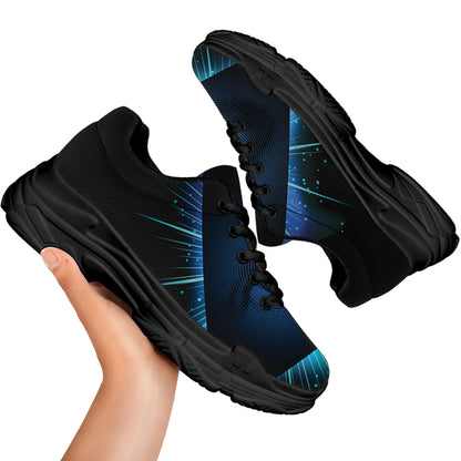 Masonic Eye All Seeing Print Black Chunky Shoes