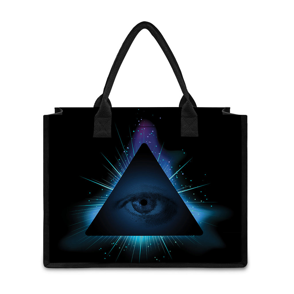 Masonic Eye All Seeing Print Canvas Tote Bag