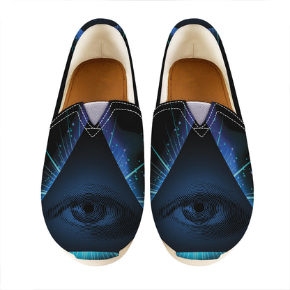 Masonic Eye All Seeing Print Casual Shoes