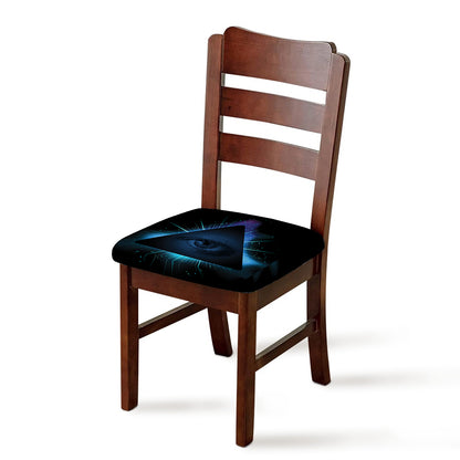 Masonic Eye All Seeing Print Chair Cushion Cover