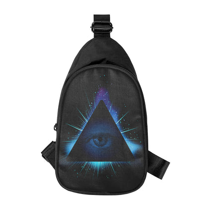 Masonic Eye All Seeing Print Chest Bag