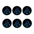 Masonic Eye All Seeing Print Coaster Set