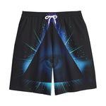 Masonic Eye All Seeing Print Cotton Shorts